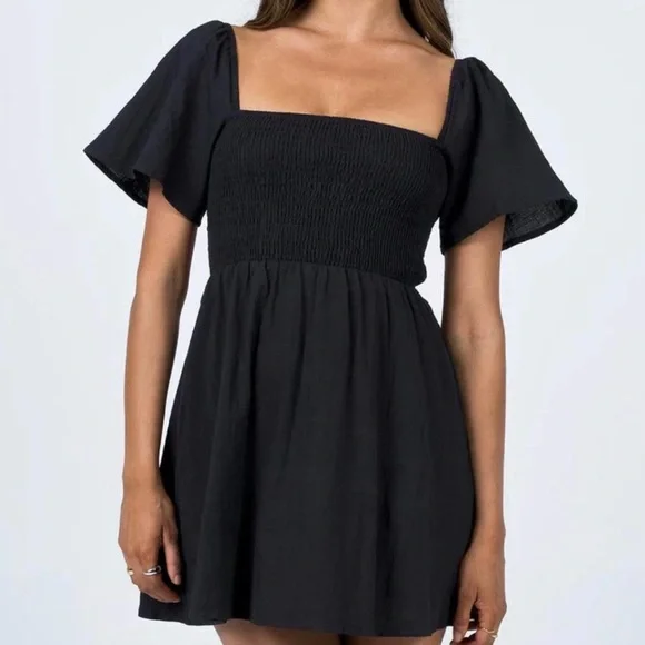 blue dress for baby girl Summer Break Mini Dress Black
